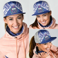 Samoa 685 Mesh Trucker Cap Samoan Pride Coat Of Arms - Polynesian Pride