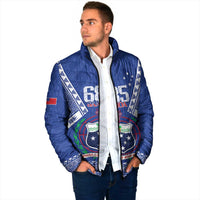 Personalised Samoa 685 Padded Jacket Samoan Pride Coat Of Arms - Polynesian Pride