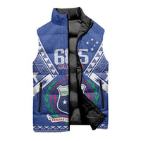 Personalised Samoa 685 Sleeveless Puffer Jacket Samoan Pride Coat Of Arms - Polynesian Pride