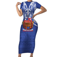 Toa Samoa Rugby Family Matching Short Sleeve Bodycon Dress and Hawaiian Shirt 685 Pride Tanoa Ula Fala - Polynesian Pride