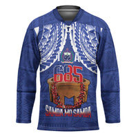 Toa Samoa Rugby Hockey Jersey 685 Pride Tanoa Ula Fala LT14 Unisex Blue - Polynesian Pride