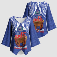 Toa Samoa Rugby Kimono Sleeve Blouse 685 Pride Tanoa Ula Fala - Polynesian Pride