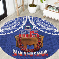 Toa Samoa Rugby Round Carpet 685 Pride Tanoa Ula Fala - Polynesian Pride