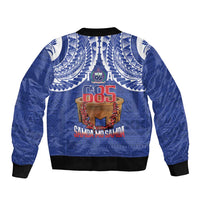 Toa Samoa Rugby Sleeve Zip Bomber Jacket 685 Pride Tanoa Ula Fala - Polynesian Pride