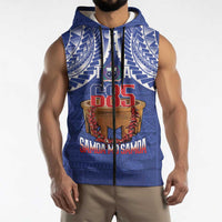 Toa Samoa Rugby Sleeveless Zip Hoodie 685 Pride Tanoa Ula Fala - Polynesian Pride
