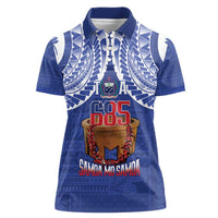 Toa Samoa Rugby Women Polo Shirt 685 Pride Tanoa Ula Fala - Polynesian Pride