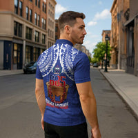 Toa Samoa Rugby Zipper Polo Shirt 685 Pride Tanoa Ula Fala - Polynesian Pride