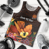 Gude Hi Hai Papua New Guinea Men Tank Top Motuan PNG Raggiana Bird of Paradise Tropical Vibes LT14 - Polynesian Pride