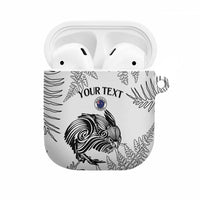 Custom New Zealand Kiwi Football AirPods Case Aotearoa Silver Fern - Polynesian Pride