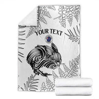 Custom New Zealand Kiwi Football Blanket Aotearoa Silver Fern