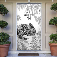 Custom New Zealand Kiwi Football Door Cover Aotearoa Silver Fern - Polynesian Pride