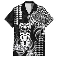 Hawaii Ku God Family Matching Tank Maxi Dress and Hawaiian Shirt Kakau Mix Polynesian Tattoo