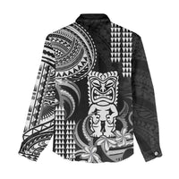 Hawaii Ku God Women Casual Shirt Kakau Mix Polynesian Tattoo