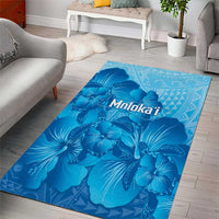 Aloha Hawaii Molokai Island Area Rug Hibiscus Tribal Honu Hawaiian Tattoo