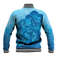 Aloha Hawaii Molokai Island Baseball Jacket Hibiscus Tribal Honu Hawaiian Tattoo