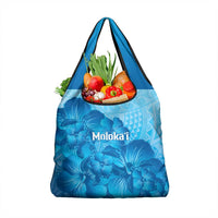 Aloha Hawaii Molokai Island Grocery Bag Hibiscus Tribal Honu Hawaiian Tattoo
