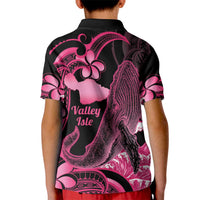 Aloha Hawaii Maui Kid Polo Shirt Valley Isle Humpback Whale Black LT14 - Polynesian Pride