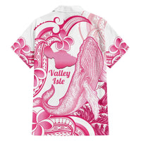 Aloha Hawaii Maui Family Matching Summer Maxi Dress and Hawaiian Shirt Valley Isle Humpback Whale White LT14 - Polynesian Pride