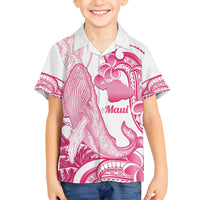 Aloha Hawaii Maui Family Matching Summer Maxi Dress and Hawaiian Shirt Valley Isle Humpback Whale White LT14 Son's Shirt White - Polynesian Pride