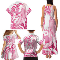Aloha Hawaii Maui Family Matching Tank Maxi Dress and Hawaiian Shirt Valley Isle Humpback Whale White