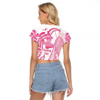 Aloha Hawaii Maui Raglan Cropped T Shirt Valley Isle Humpback Whale White