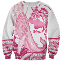 Aloha Hawaii Maui Sweatshirt Valley Isle Humpback Whale White