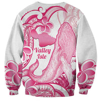 Aloha Hawaii Maui Sweatshirt Valley Isle Humpback Whale White