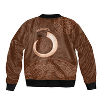 Vanuatu Indipendens Dei Sleeve Zip Bomber Jacket Yumi 44th Sand Drawing Turtle Mix Lapita