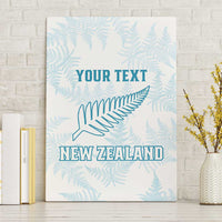 Custom New Zealand Silver Fern Football Canvas Wall Art Come On All White LT14 Without Frame White - Polynesian Pride
