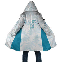 Custom New Zealand Silver Fern Football Cloak Come On All White - Polynesian Pride