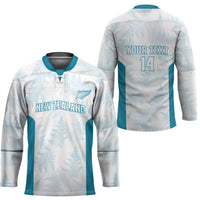 Custom New Zealand Silver Fern Football Hockey Jersey Come On All White LT14 - Polynesian Pride