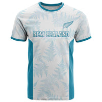 Custom New Zealand Silver Fern Football T Shirt Come On All White