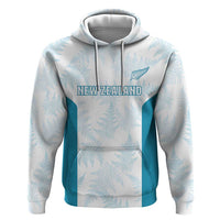 Custom New Zealand Silver Fern Football Zip Hoodie Come On All White