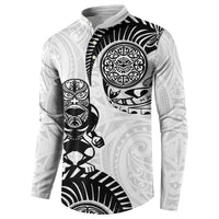 Custom Aotearoa Football Button Sweatshirt NZ Maori Tiki Go Champions