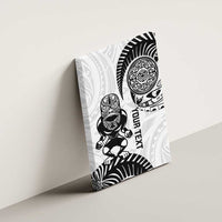 Custom Aotearoa Football Canvas Wall Art NZ Maori Tiki Go Champions LT14 - Polynesian Pride