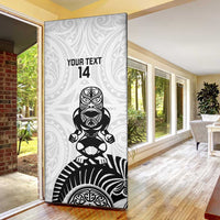 Custom Aotearoa Football Door Cover NZ Maori Tiki Go Champions - Polynesian Pride