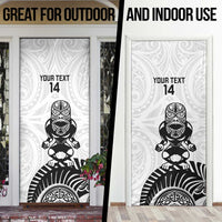 Custom Aotearoa Football Door Cover NZ Maori Tiki Go Champions - Polynesian Pride