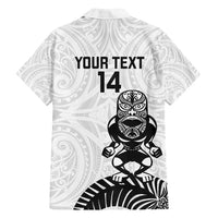 Custom Aotearoa Football Family Matching Long Sleeve Bodycon Dress and Hawaiian Shirt NZ Maori Tiki Go Champions