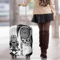 Custom Aotearoa Football Luggage Cover NZ Maori Tiki Go Champions LT14 - Polynesian Pride