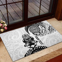 Custom Aotearoa Football Rubber Doormat NZ Maori Tiki Go Champions