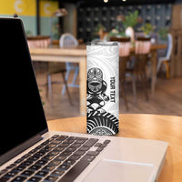 Custom Aotearoa Football Skinny Tumbler NZ Maori Tiki Go Champions