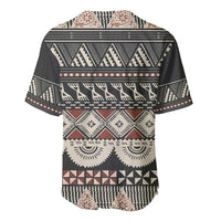 Vintage Bula Fiji Masi Baseball Jersey Fijian Tapa Cloth - Polynesian Pride