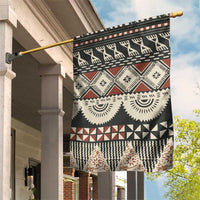 Vintage Bula Fiji Masi Garden Flag Fijian Tapa Cloth - Polynesian Pride