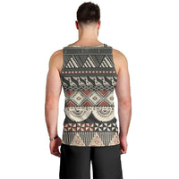Vintage Bula Fiji Masi Men Tank Top Fijian Tapa Cloth - Polynesian Pride