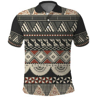 Vintage Bula Fiji Masi Polo Shirt Fijian Tapa Cloth - Polynesian Pride
