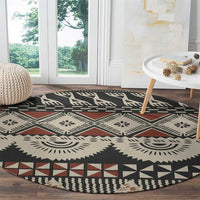 Vintage Bula Fiji Masi Round Carpet Fijian Tapa Cloth - Polynesian Pride