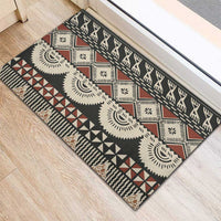 Vintage Bula Fiji Masi Rubber Doormat Fijian Tapa Cloth - Polynesian Pride