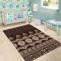 Bula Fiji Iri ni Meke Area Rug Kuvui Fijian Masi - Polynesian Pride