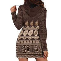 Bula Fiji Iri ni Meke Hoodie Dress Kuvui Fijian Masi - Polynesian Pride