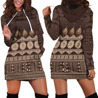 Bula Fiji Iri ni Meke Hoodie Dress Kuvui Fijian Masi - Polynesian Pride